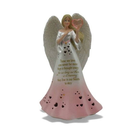 THOMAS KINKADE In Our Hearts To Stay Angel Figurine Light of Love Collection - Picture 6 of 12